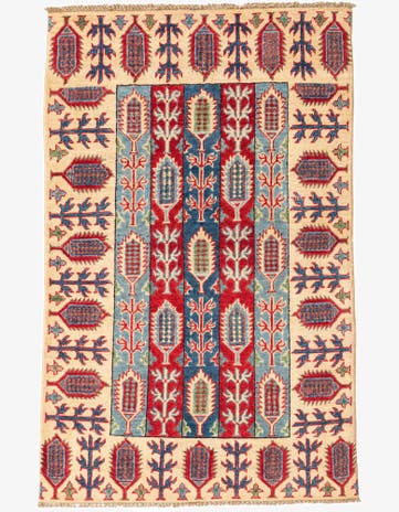 3' 2 x 5' 1 Hand Knotted Kazak Rug