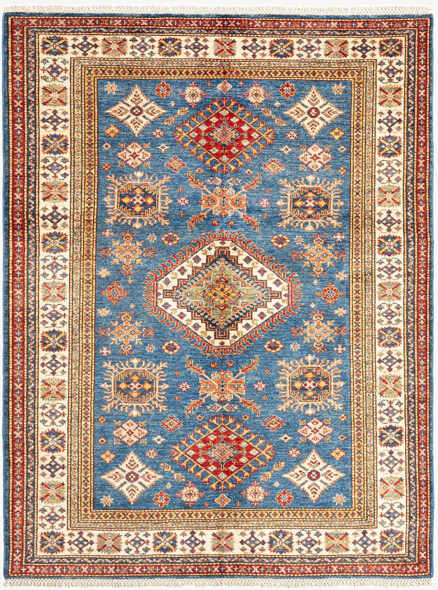 4' 11 x 6' 6 Kazak Wool Rug