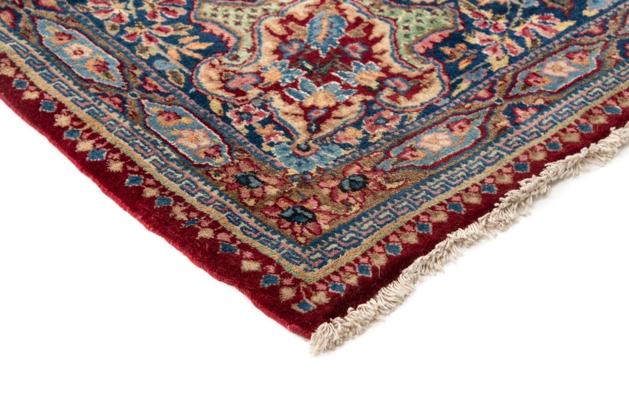 9' x 12' 2 Hand Knotted Kerman Persian Wool Rug