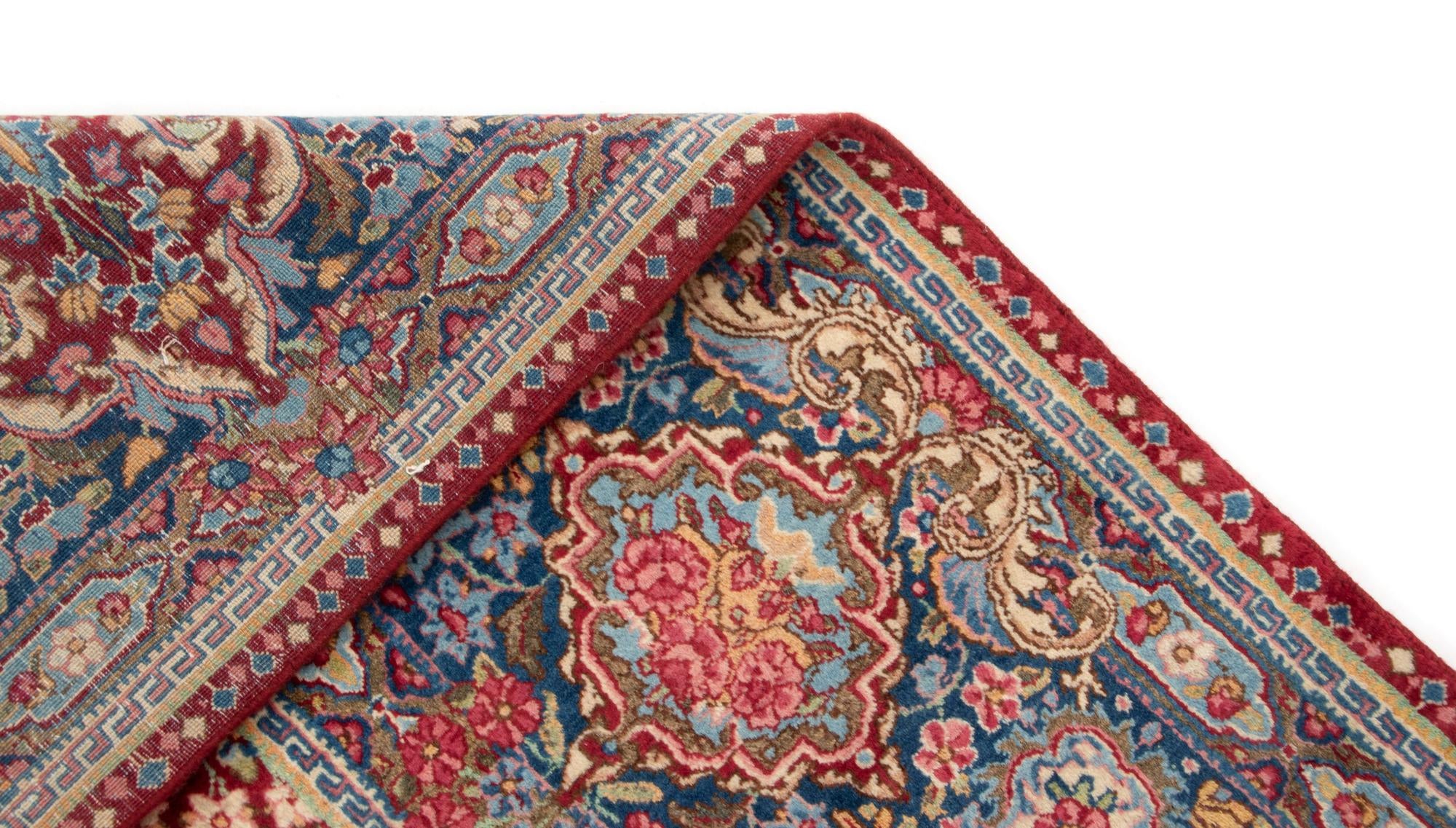9' x 12' 2 Hand Knotted Kerman Persian Wool Rug