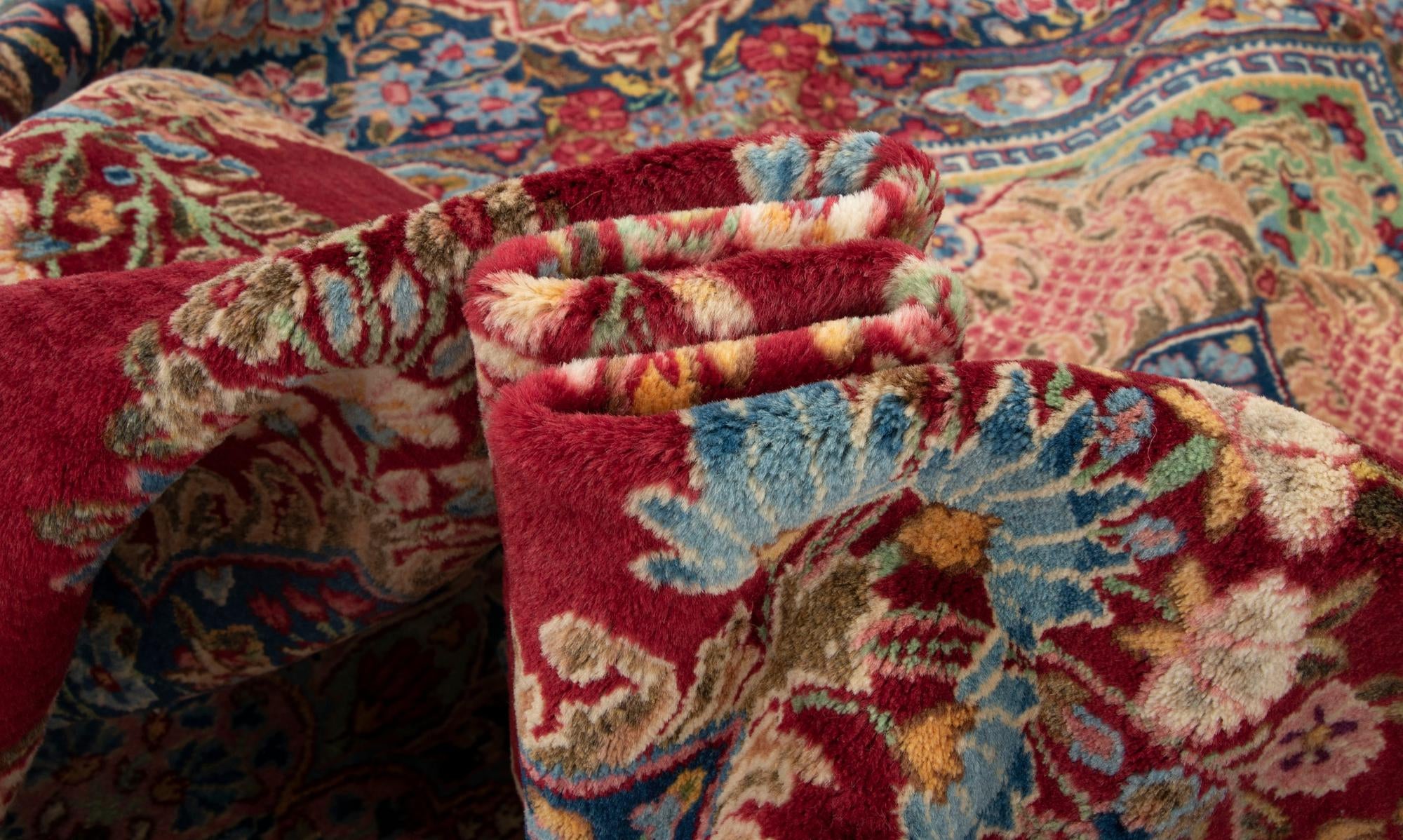9' x 12' 2 Hand Knotted Kerman Persian Wool Rug