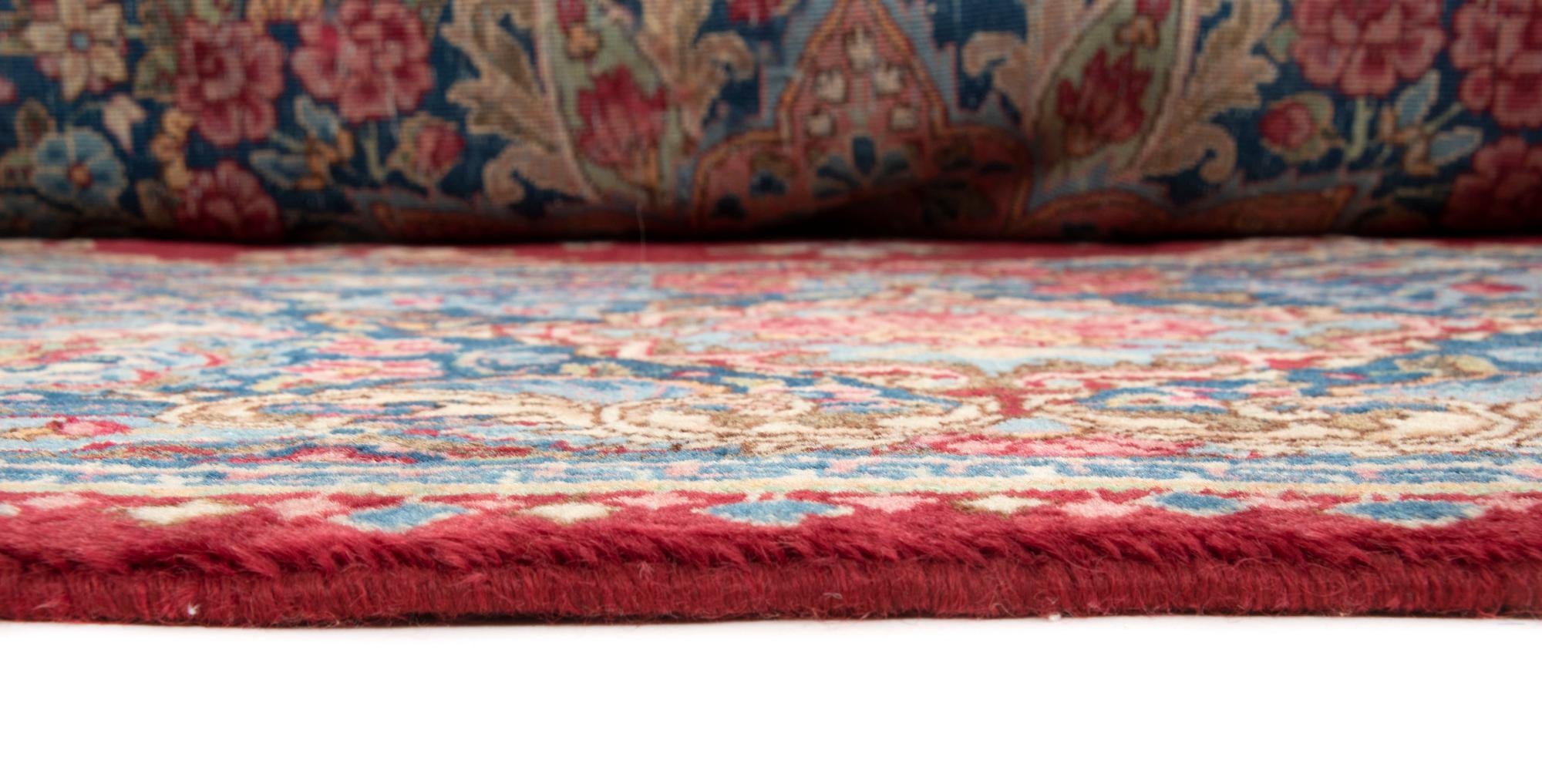 9' x 12' 2 Hand Knotted Kerman Persian Wool Rug