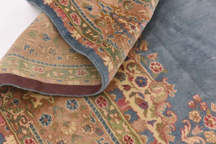 8' 9 x 11' 9 Hand Knotted Kerman Persian Wool Rug