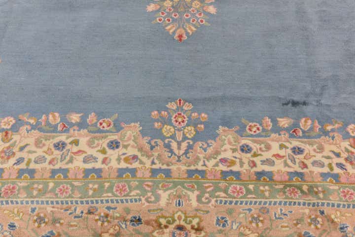 8' 9 x 11' 9 Hand Knotted Kerman Persian Wool Rug