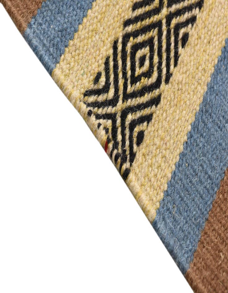 Detail image of 3' x 5' 2 Hand Woven Kilim Dhurrie Wool Rug