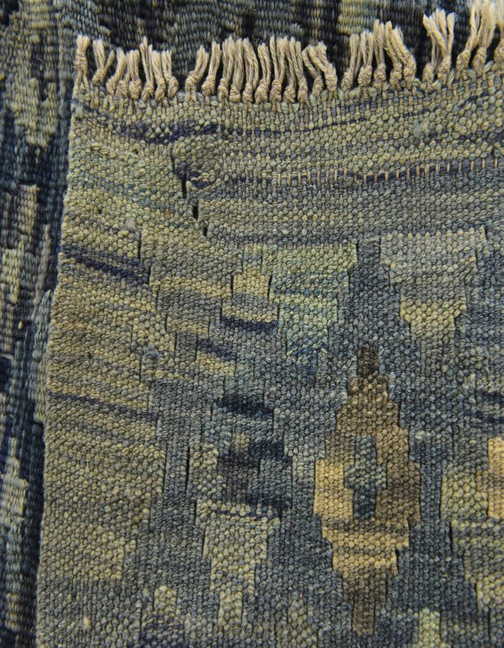 Detail image of 6' 8 x 8' 3  Hand Woven Kilim Maymana Wool Rug