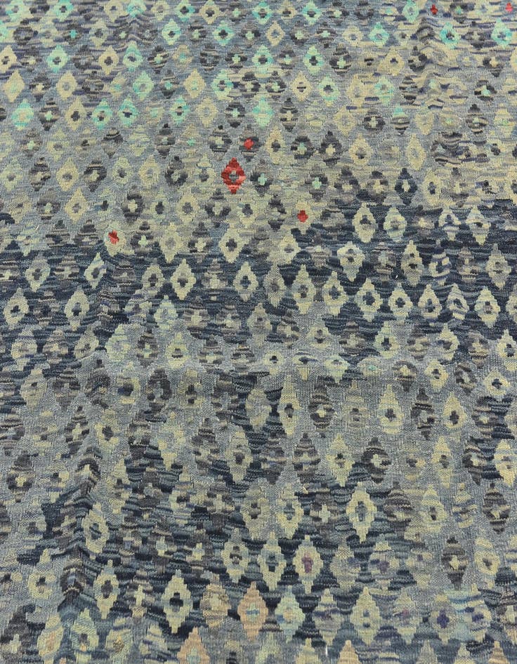 Detail image of 6' 8 x 8' 3  Hand Woven Kilim Maymana Wool Rug