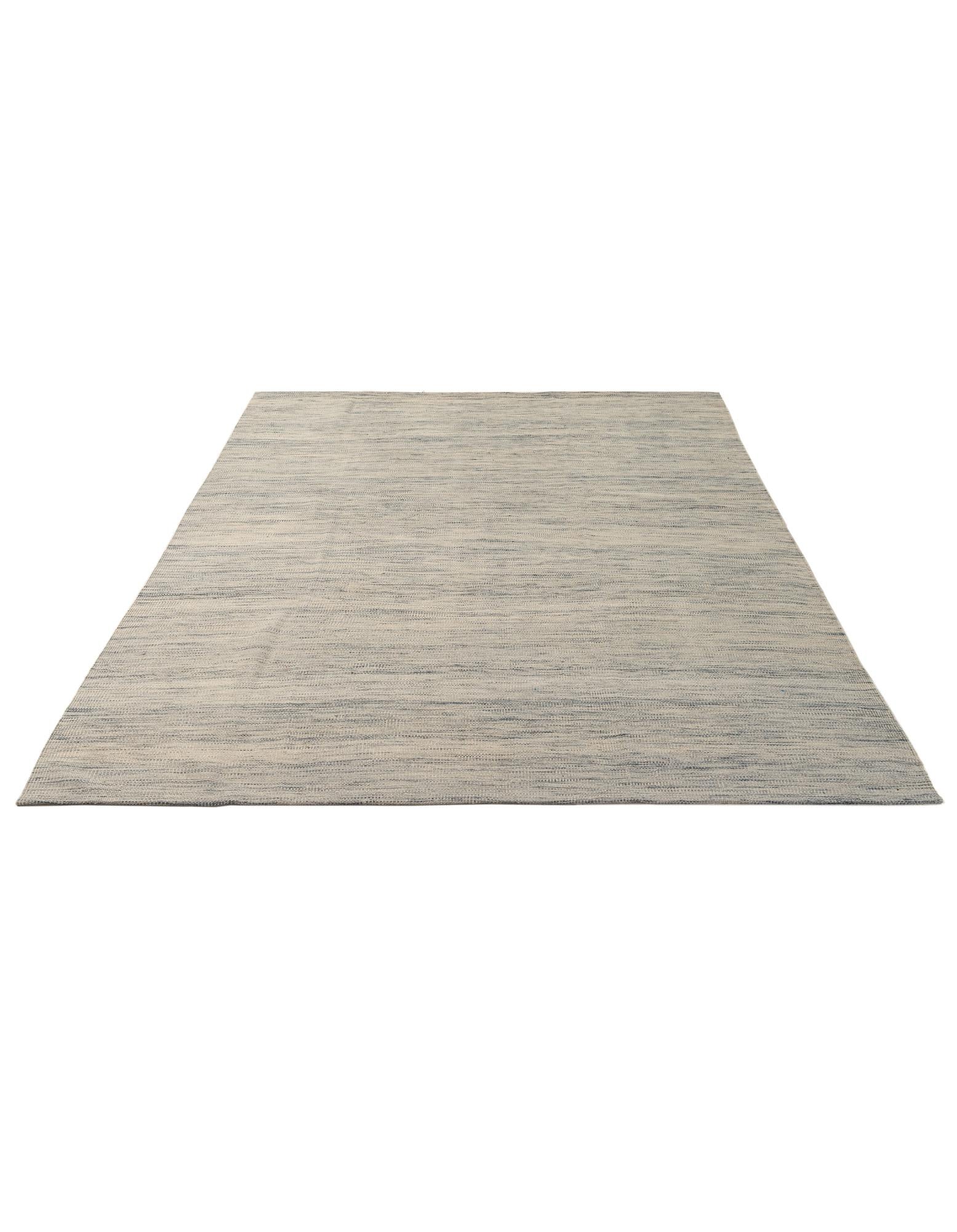 6' 4 x 9' 6 Hand Woven Kilim Modern Wool Rug