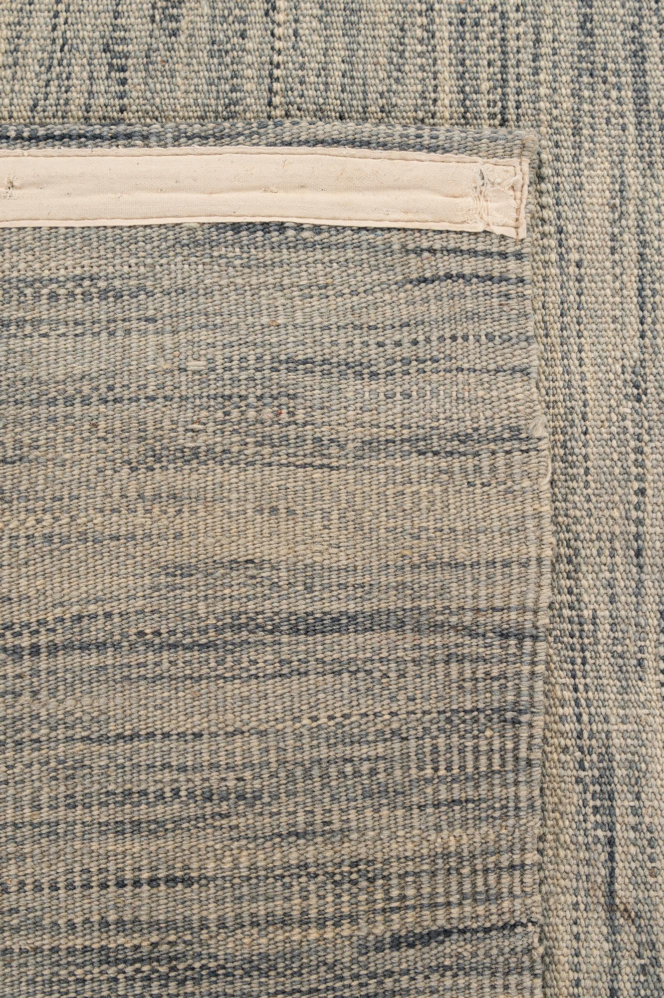 6' 4 x 9' 6 Hand Woven Kilim Modern Wool Rug