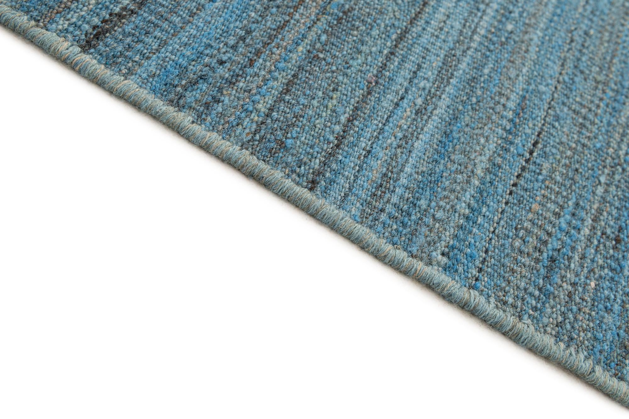 6' 4 x 9' 7 Hand Woven Kilim Modern Wool Rug