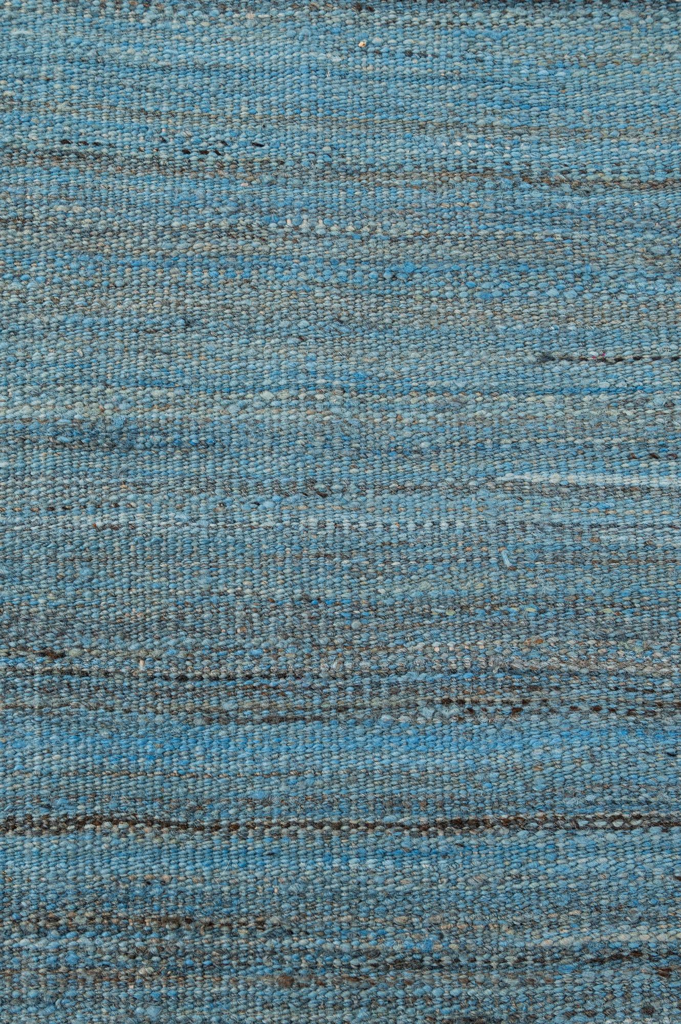 6' 4 x 9' 7 Hand Woven Kilim Modern Wool Rug