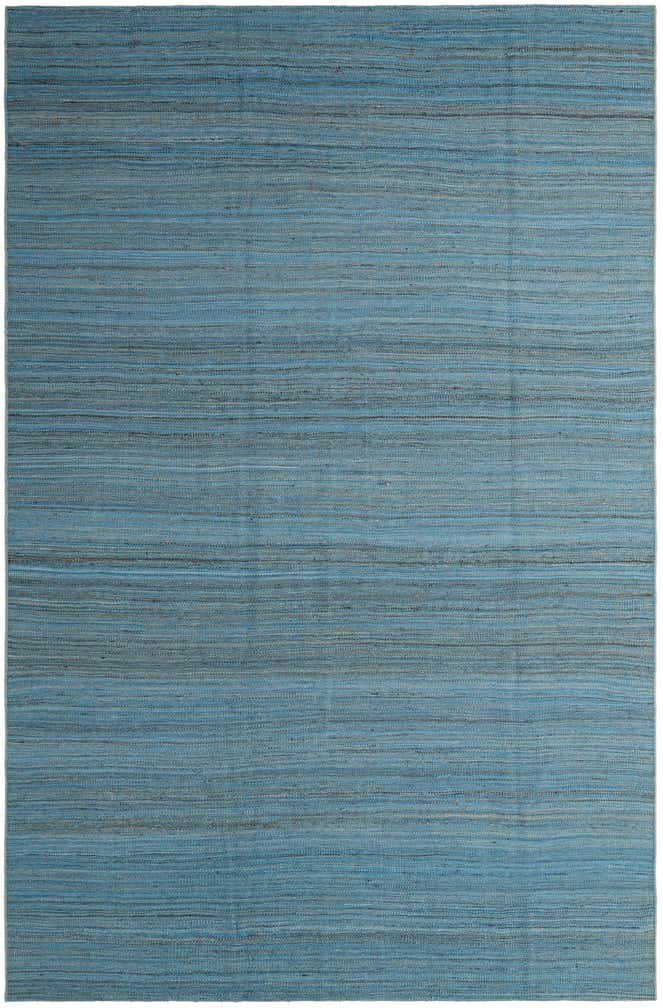 6' 4 x 9' 7 Hand Woven Kilim Modern Wool Rug