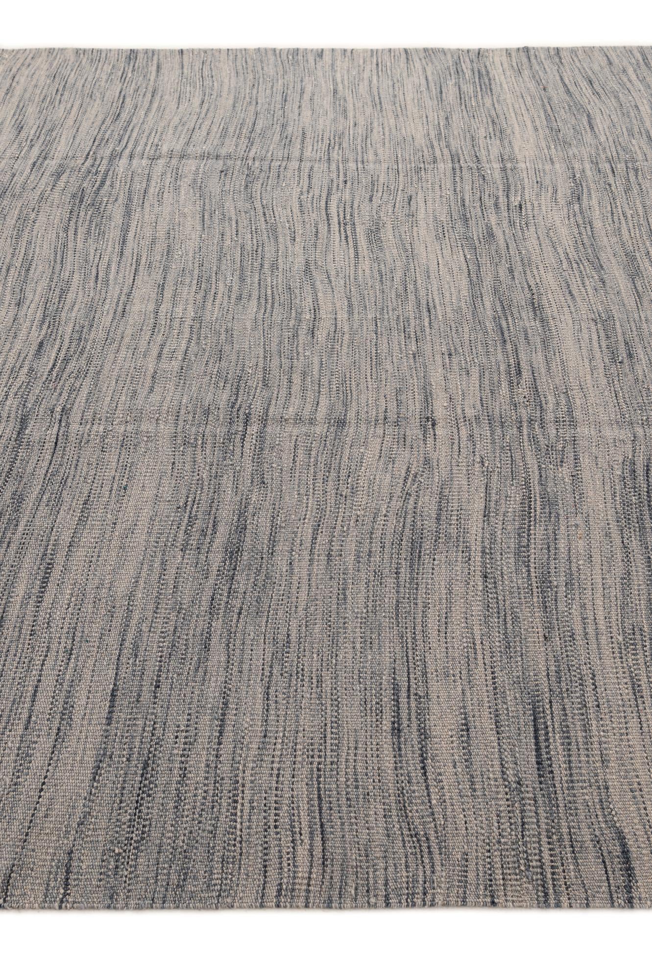 6' 7 x 9' 8 Hand Woven Kilim Modern Wool Rug