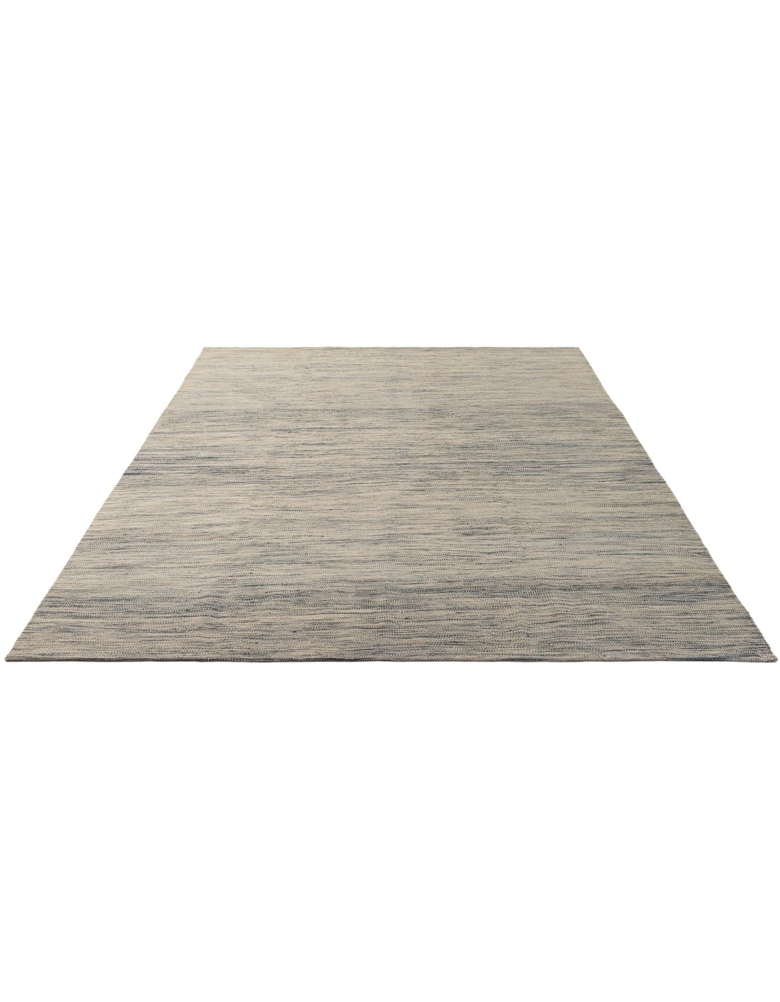 6' 6 x 9' 8 Hand Woven Kilim Modern Wool Rug