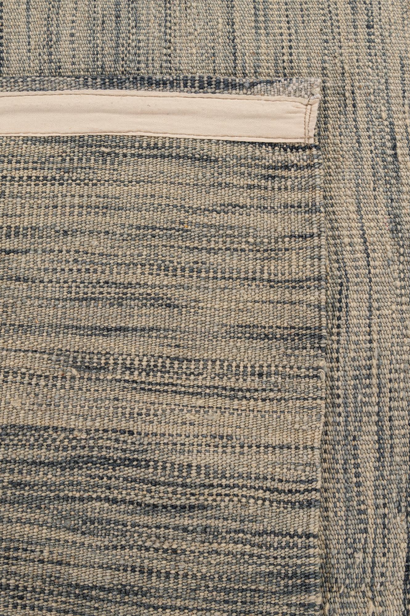 6' 6 x 9' 8 Hand Woven Kilim Modern Wool Rug