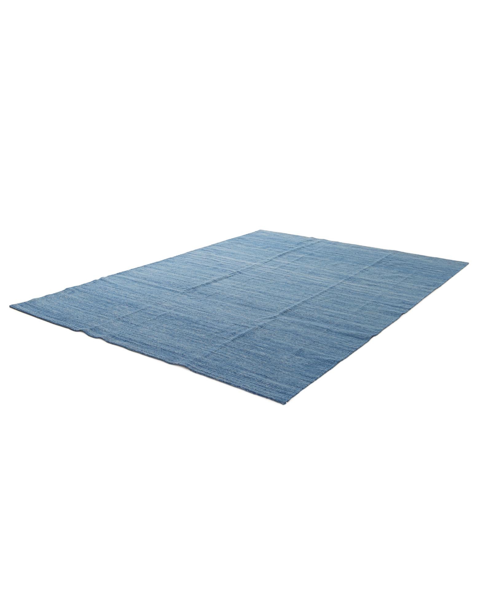 6' 11 x 9' 5 Hand Woven Kilim Modern Wool Rug