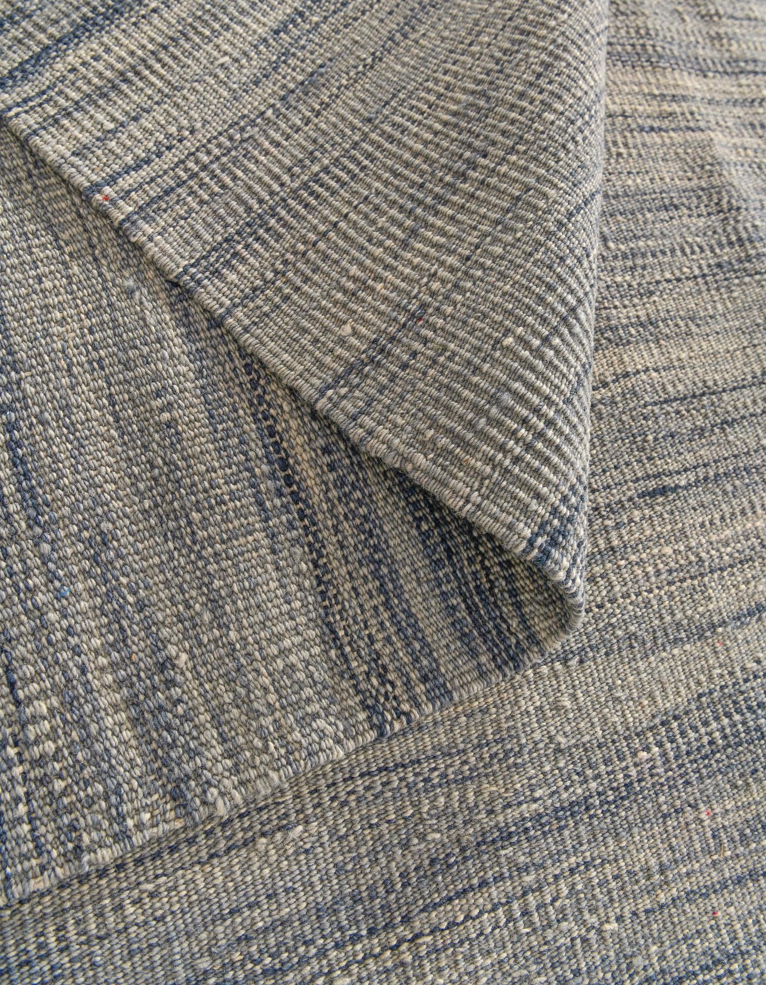 6' 10 x 9' 8 Hand Woven Kilim Modern Wool Rug