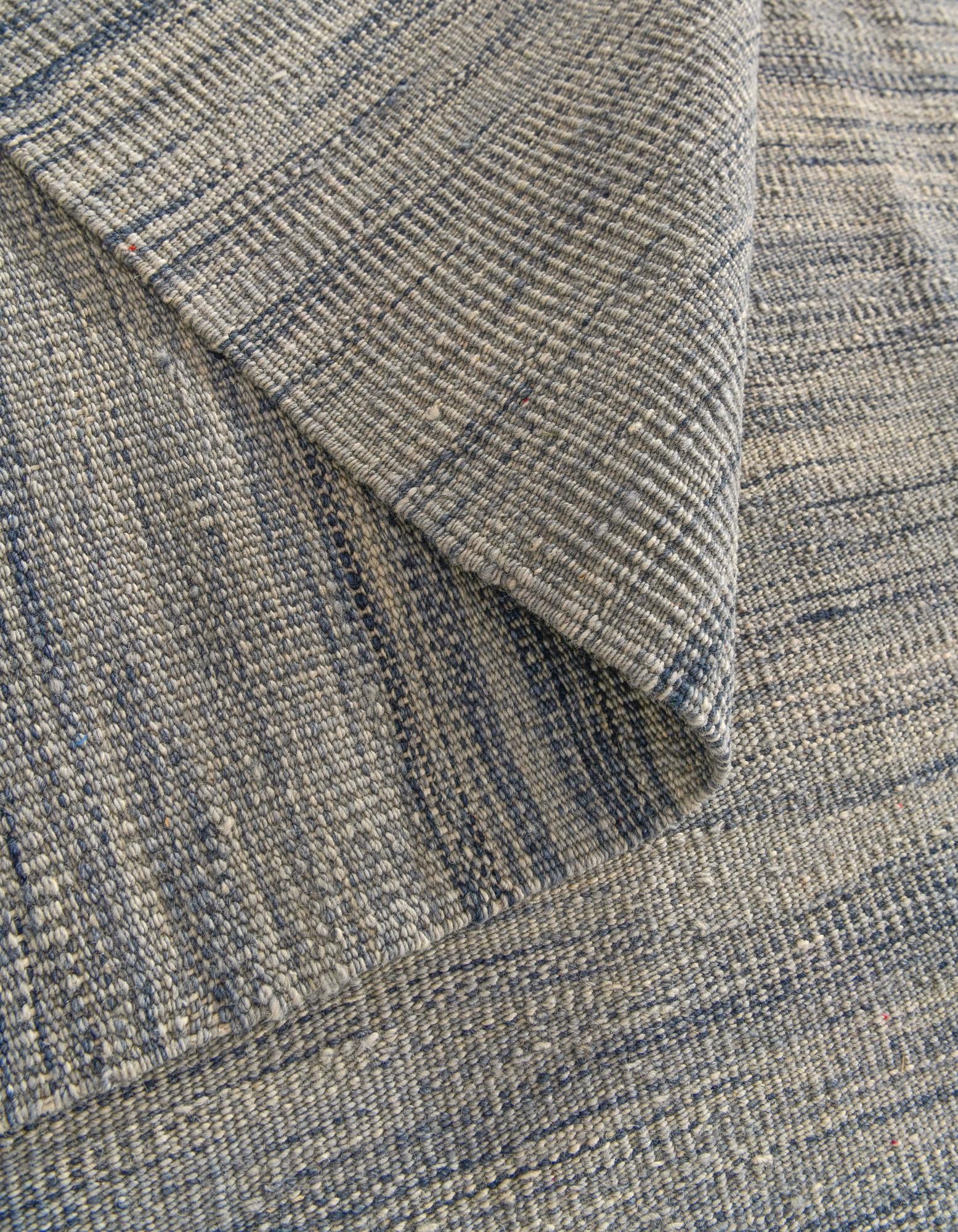 6' 10 x 9' 8 Hand Woven Kilim Modern Wool Rug