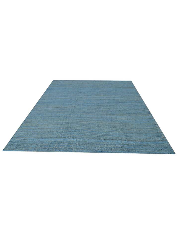 6' 9 x 9' 6 Hand Woven Kilim Modern Wool Rug