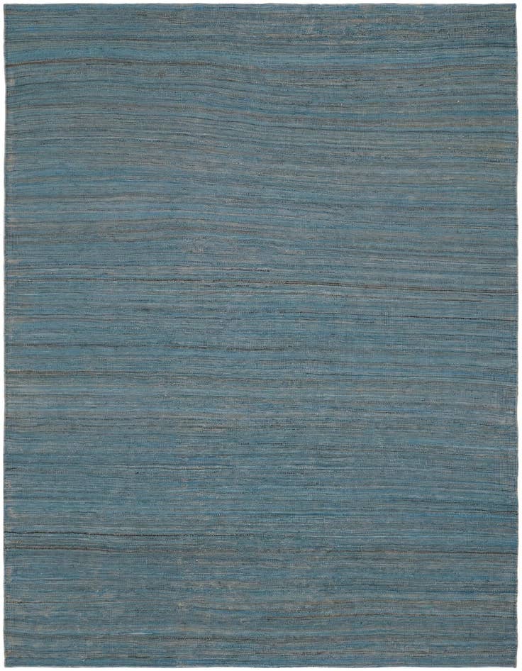 Detail image of 6' 9 x 9' 6 Hand Woven Kilim Modern Wool Rug