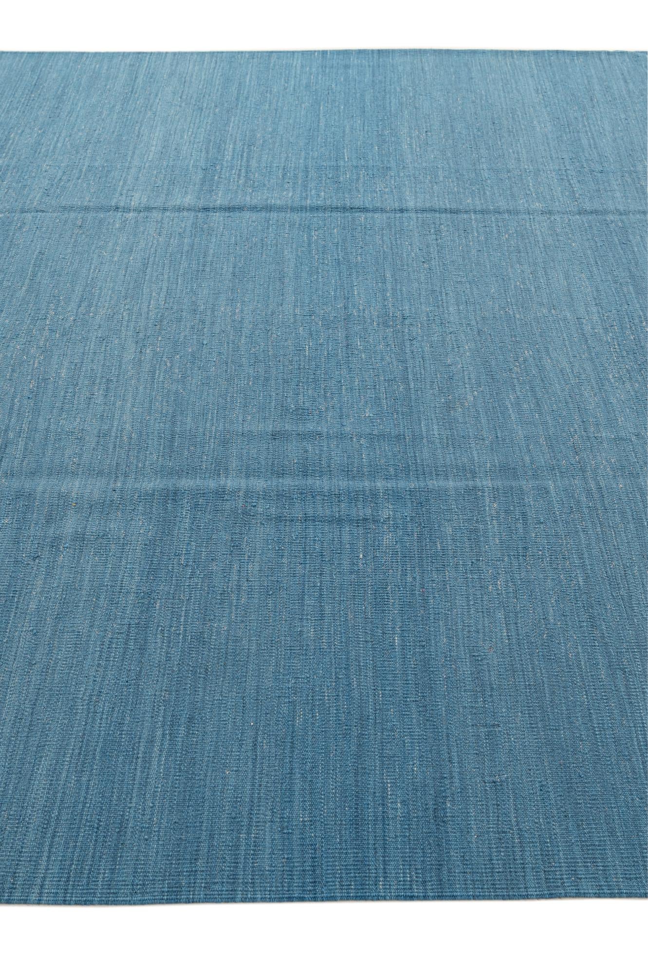 7' 7 x 9' 7 Hand Woven Kilim Modern Wool Rug
