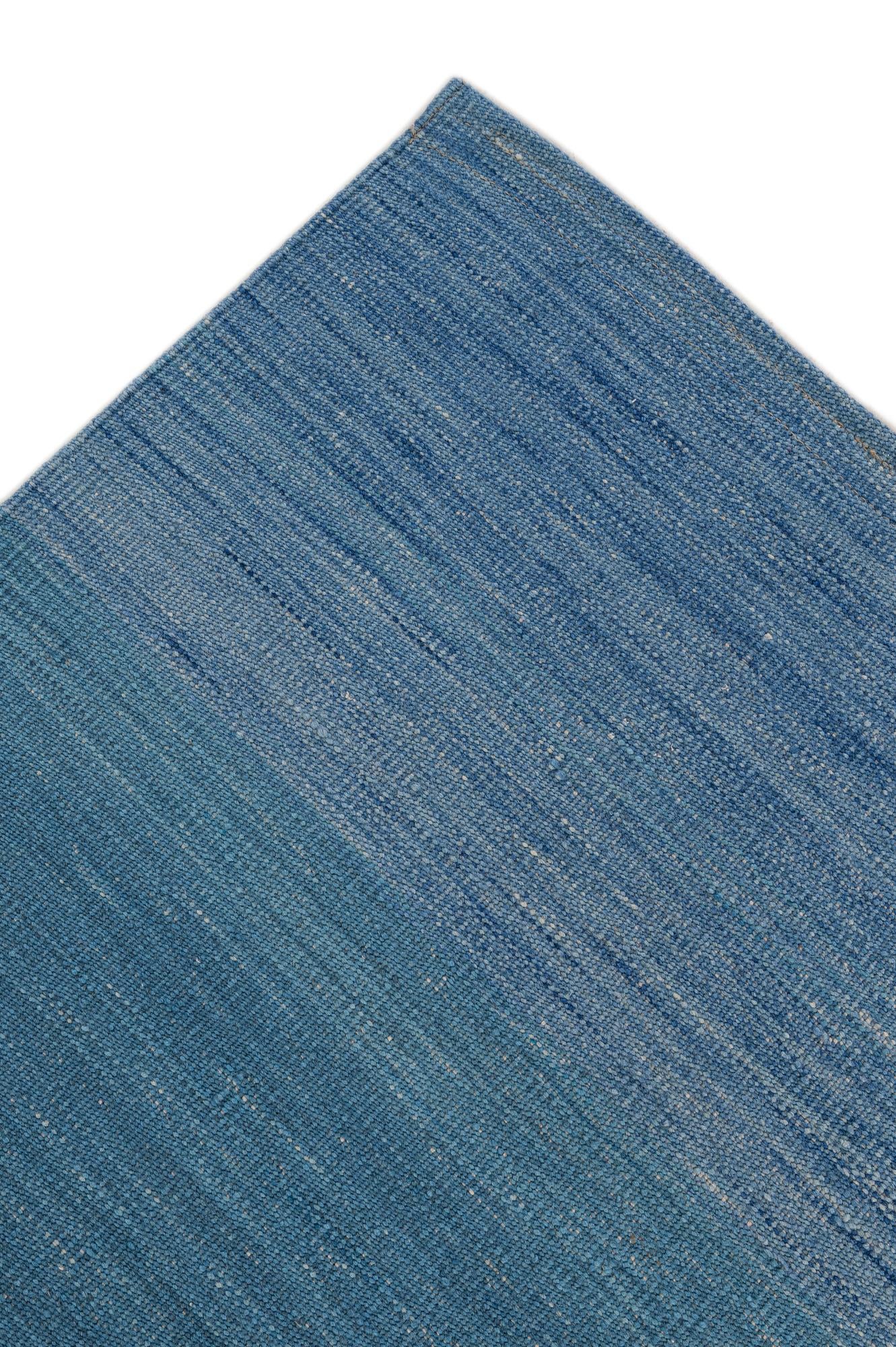 7' 7 x 9' 7 Hand Woven Kilim Modern Wool Rug