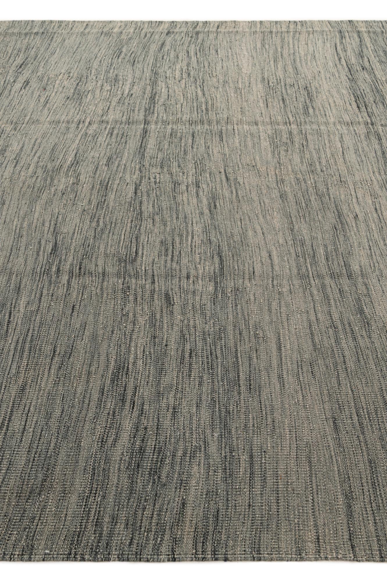 8' 3 x 9' 6 Hand Woven Kilim Modern Wool Rug