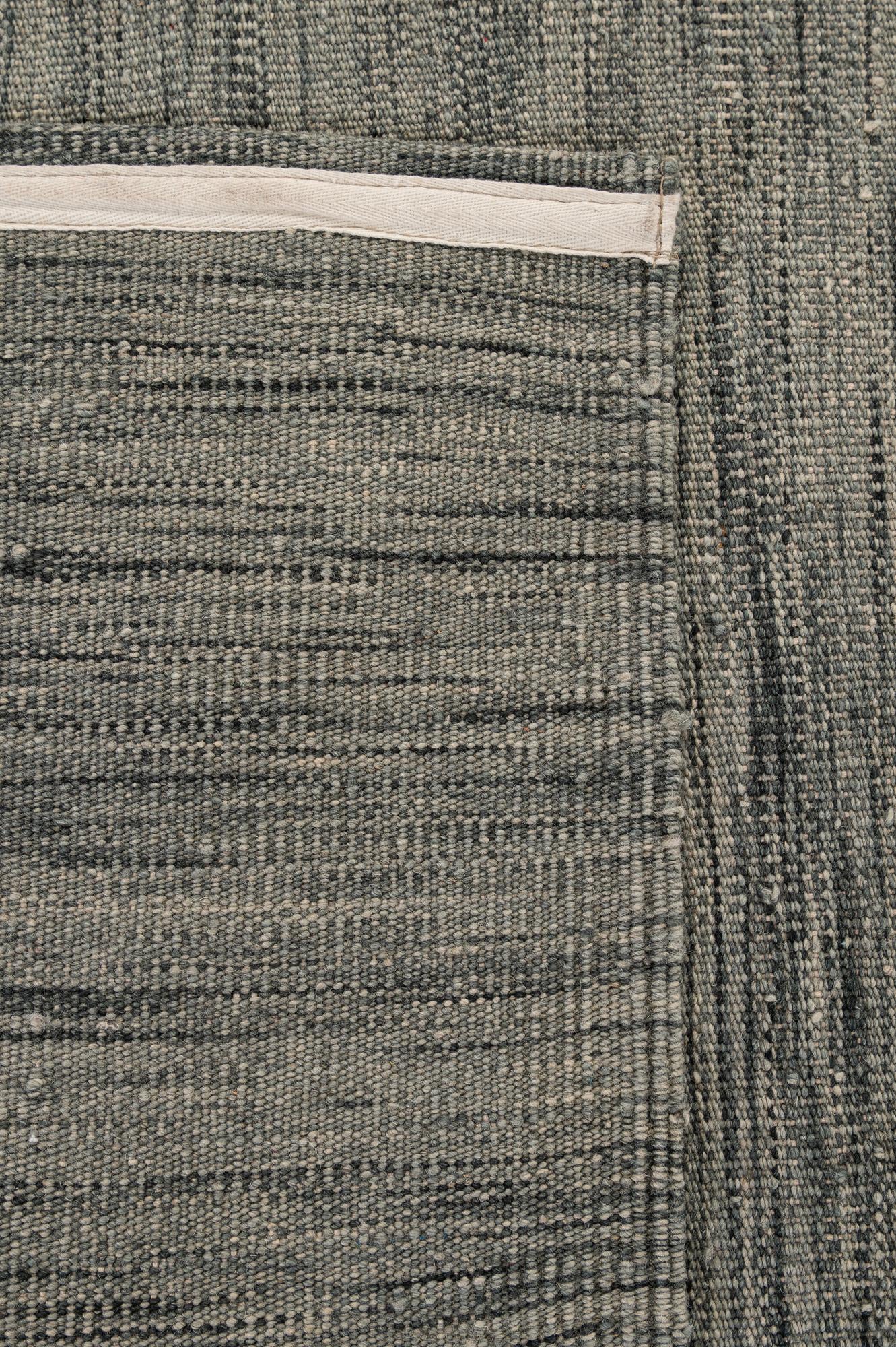8' 3 x 9' 6 Hand Woven Kilim Modern Wool Rug