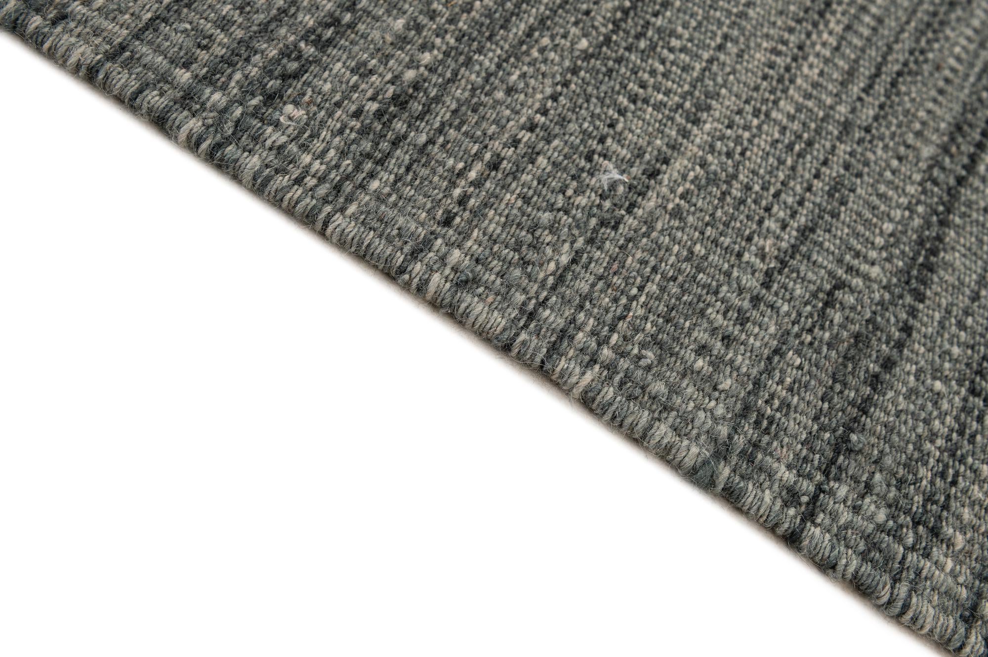 8' 9 x 9' 3 Hand Woven Kilim Modern Wool Rug