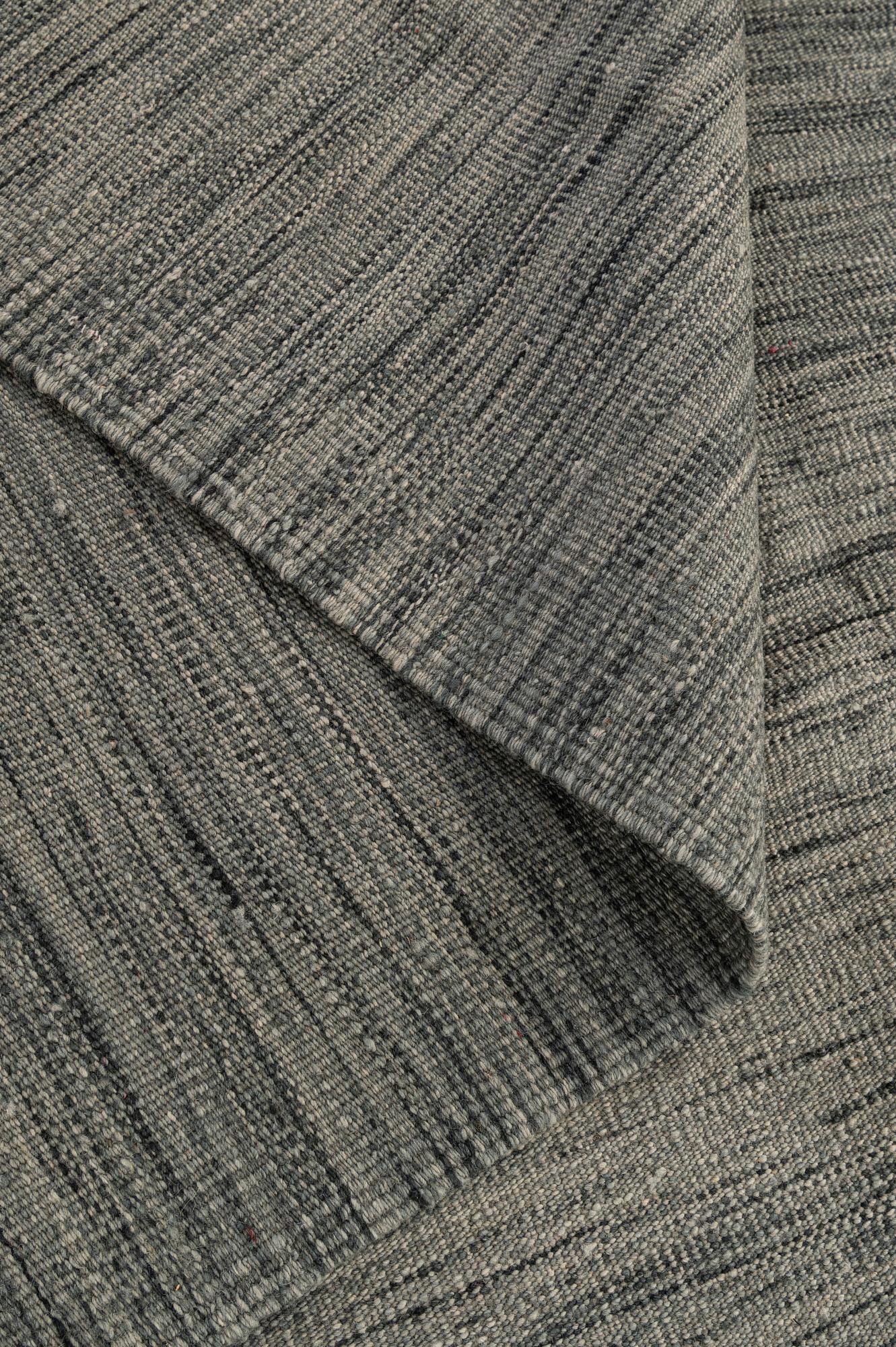 8' 9 x 9' 3 Hand Woven Kilim Modern Wool Rug