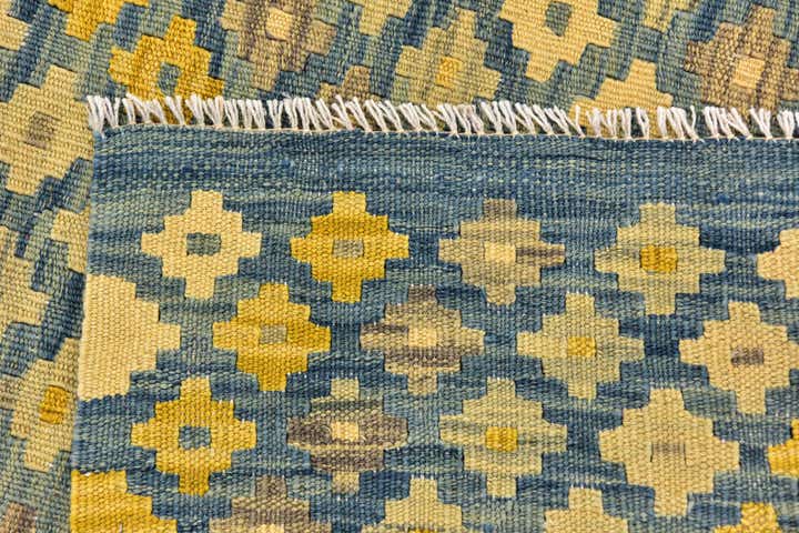 3' 4 x 5' Hand Woven Kilim Modern Wool Rug