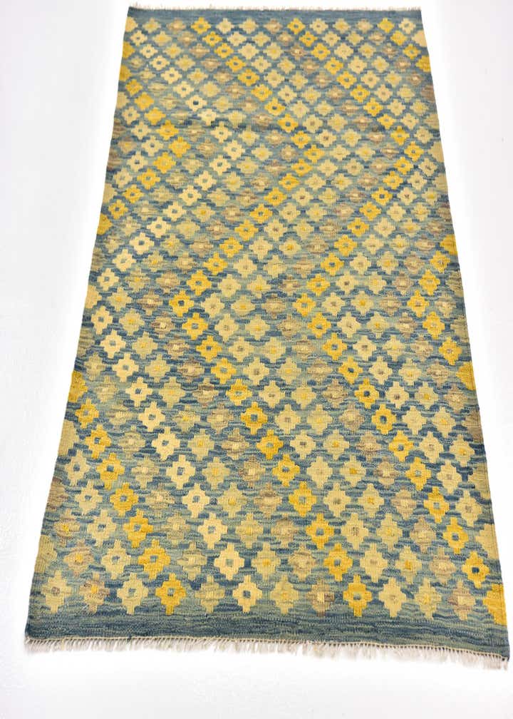 3' 4 x 5' Hand Woven Kilim Modern Wool Rug
