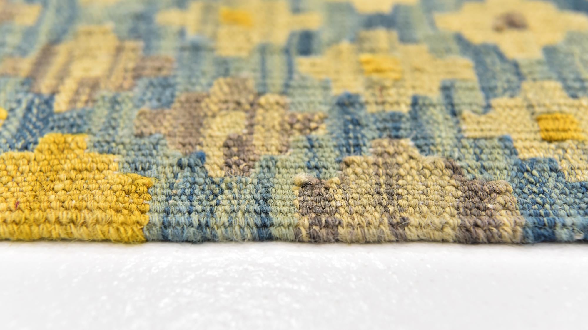 3' 4 x 5' Hand Woven Kilim Modern Wool Rug