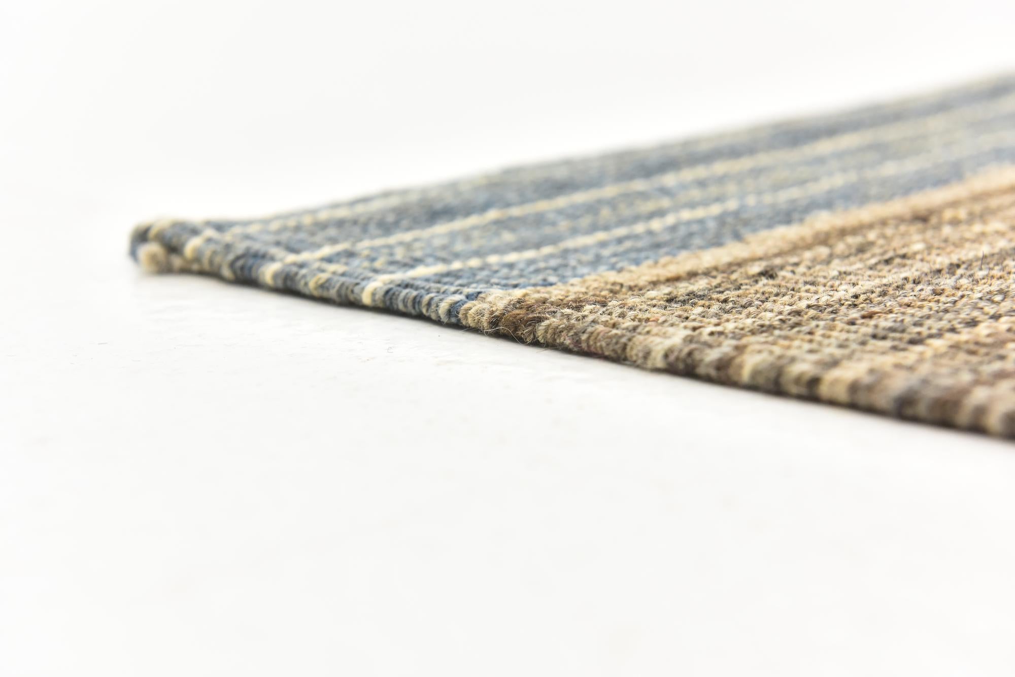 6' x 7' 8 Hand Woven Kilim Modern Wool Rug