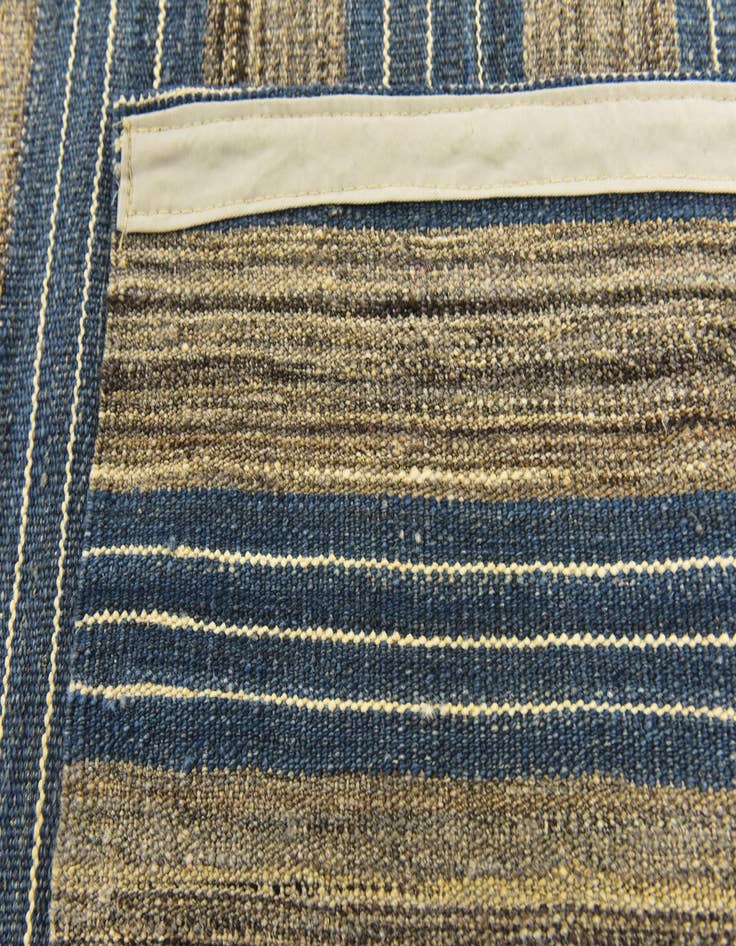 Detail image of 6' x 7' 7  Hand Woven Kilim Modern Wool Rug