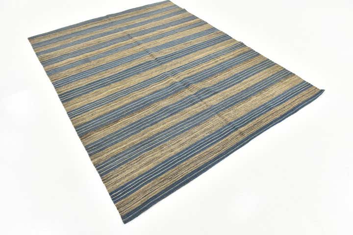 6' x 7' 7 Hand Woven Kilim Modern Wool Rug