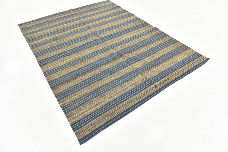 Detail image of 6' x 7' 7 Hand Woven Kilim Modern Wool Rug