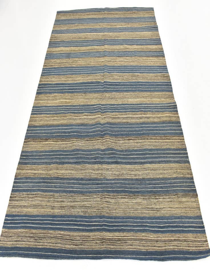 Detail image of 6' x 7' 7  Hand Woven Kilim Modern Wool Rug