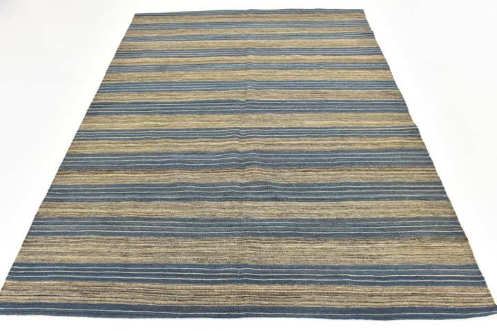 6' x 7' 7 Hand Woven Kilim Modern Wool Rug