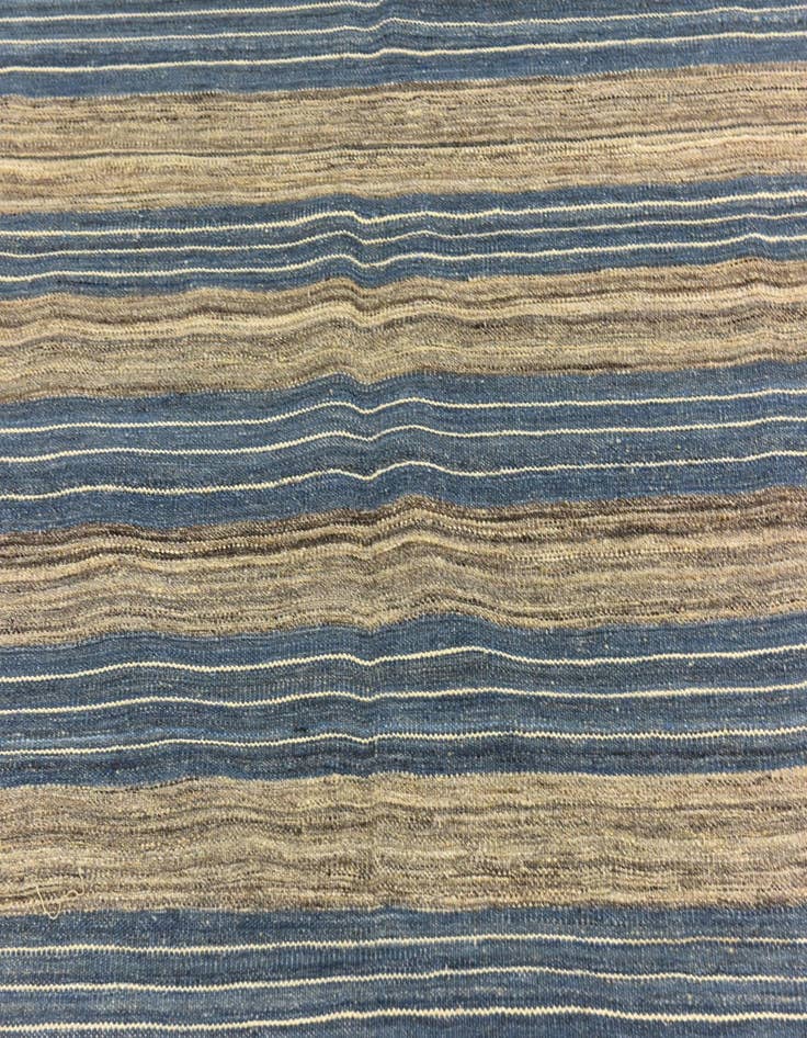 Detail image of 6' x 7' 7  Hand Woven Kilim Modern Wool Rug