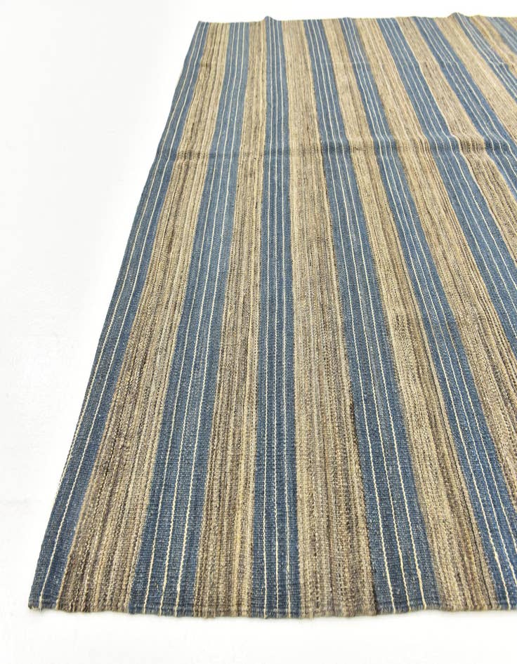 Detail image of 6' x 7' 7  Hand Woven Kilim Modern Wool Rug