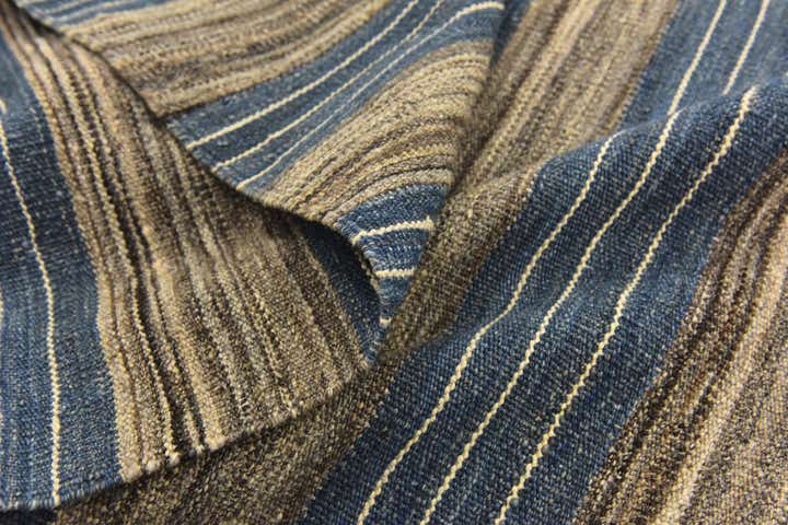 6' x 7' 7 Hand Woven Kilim Modern Wool Rug