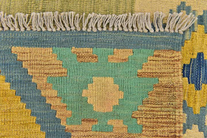 5' 9 x 8' Hand Woven Kilim Modern Wool Rug