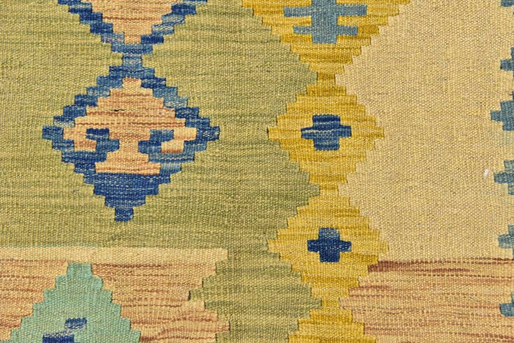 Detail image of 5' 9 x 8' Hand Woven Kilim Modern Wool Rug