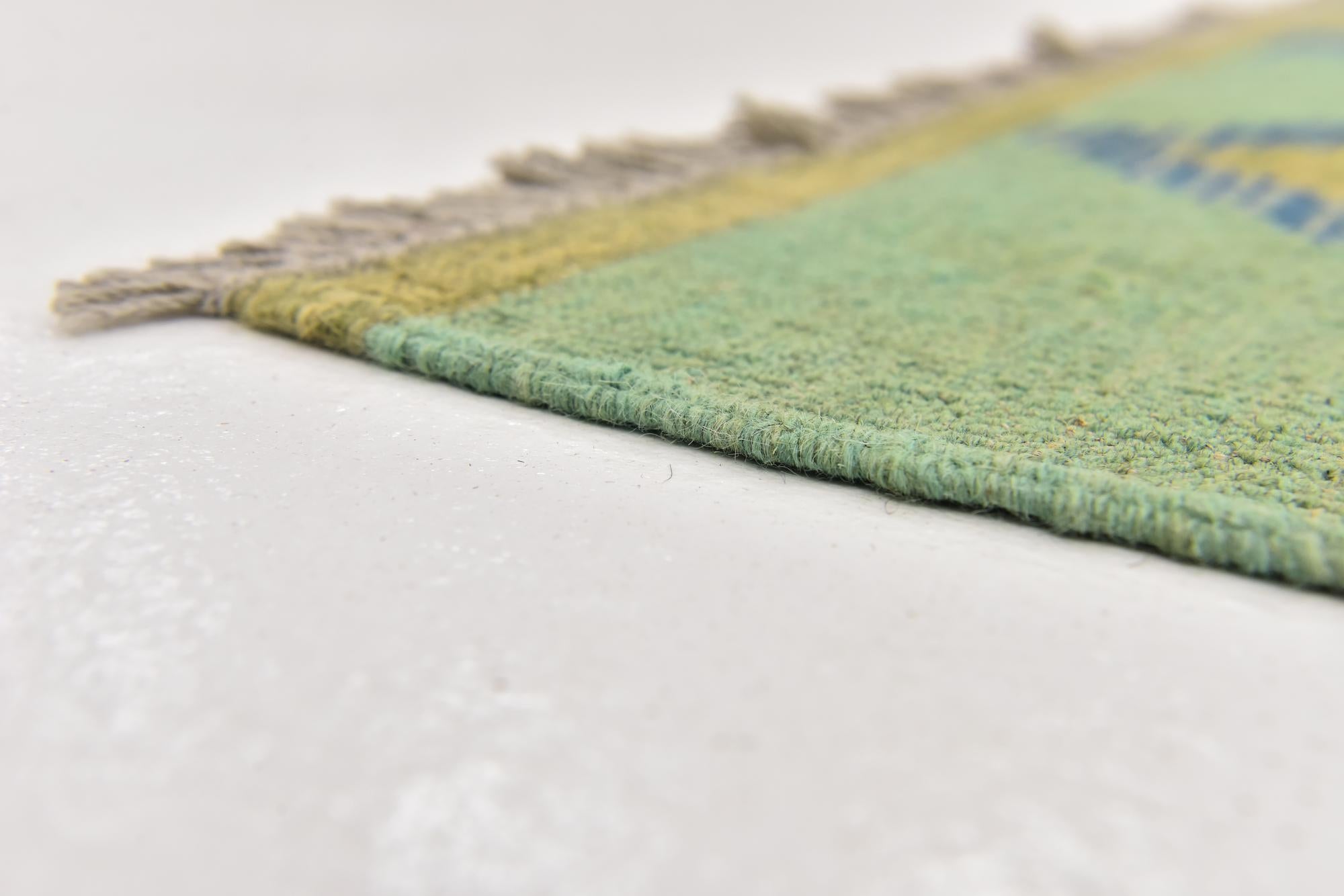 5' 9 x 8' Hand Woven Kilim Modern Wool Rug