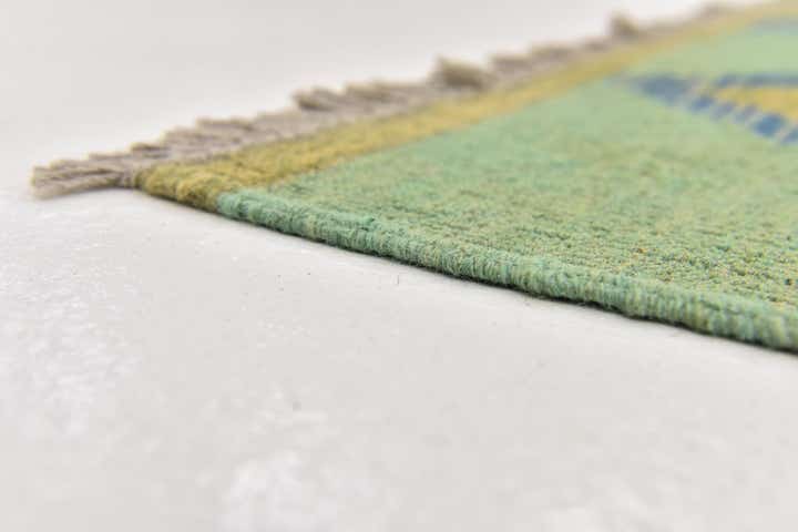 5' 9 x 8' Hand Woven Kilim Modern Wool Rug