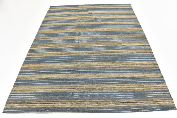 Detail image of 5' 10 x 7' 4 Hand Woven Kilim Modern Wool Rug