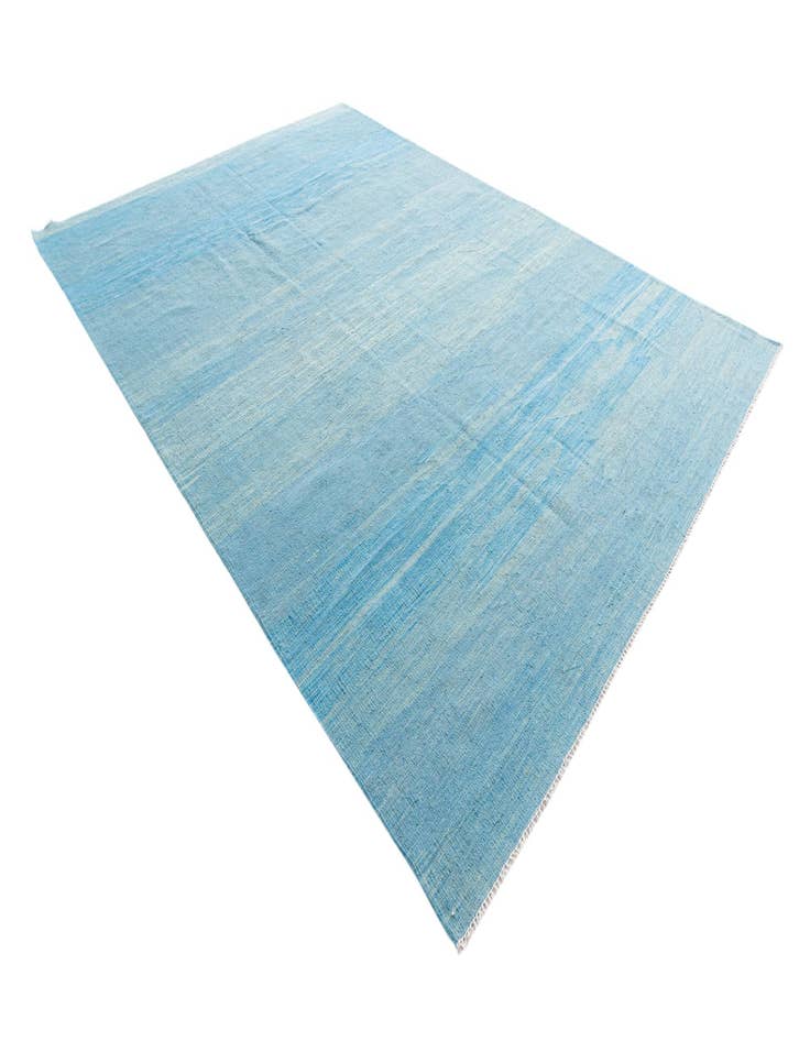 Detail image of 6' 10 x 9' 9  Hand Woven Kilim Modern Wool Rug