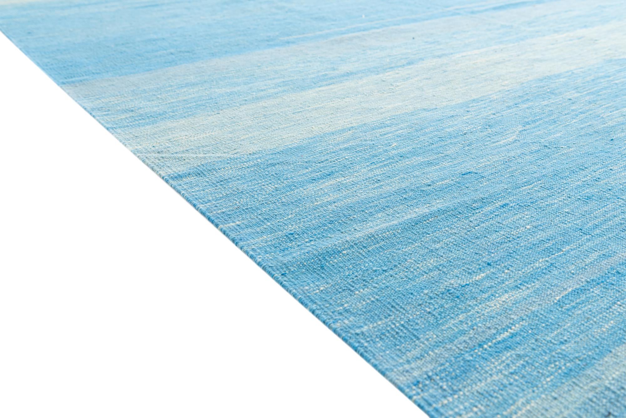 205cm x 300cm Hand Woven Kilim Modern Wool Rug