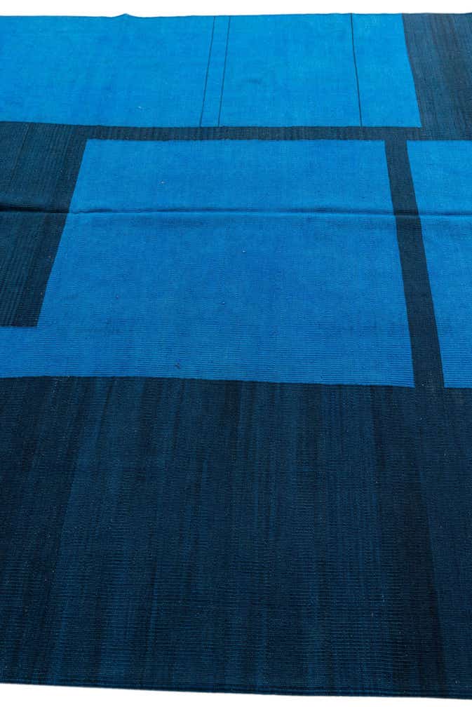 7' x 9' 4 Hand Woven Kilim Modern Wool Rug